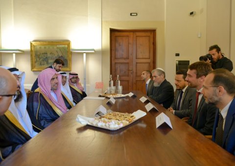 The SG of the MWL Dr. Mohammed Alissa meets the Mayor of SestoFiorentino, Italy. 
