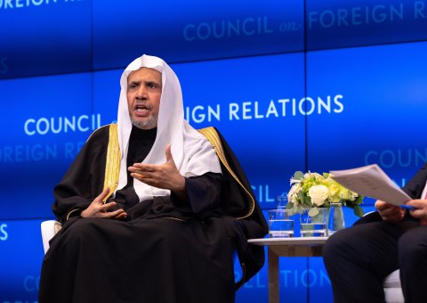 شورای روابط خارجی آمریکا (CFR)، در مقر خود در نیویورک میزبان جناب دبیر کل، و رئیس انجمن علمای مسلمان، آقای دکتر شیخ محمد العیسی بود