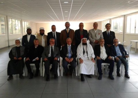 Le directeur du bureau de la LIM à Rome D. Sarhan lors de la seconde réunion des responsables musulmans sur le dialogue et la cohabitation