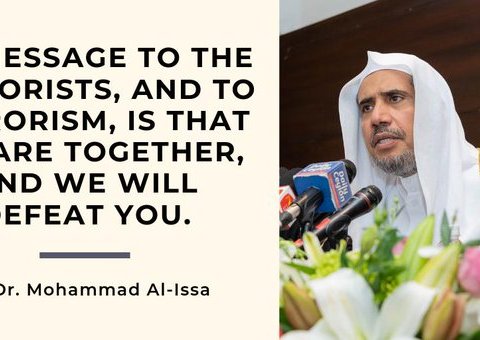  The Muslim World League stands with victims of terrorist violence by providing material support to help individuals rebuild their lives