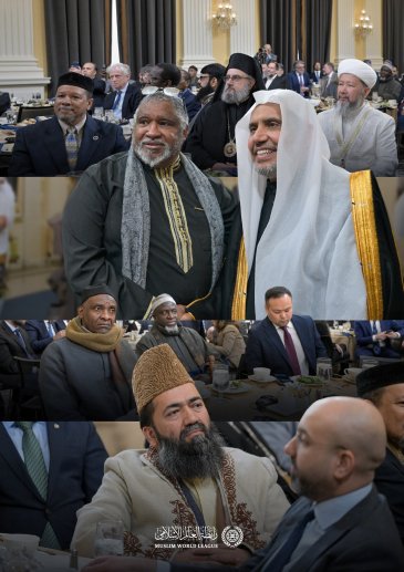 “Para pemimpin Islam” yang menghadiri acara penghargaan kepada Yang Mulia Sekretaris Jenderal LMD oleh para anggota “Partai Demokrat” dan “Partai Republik” di Kongres Amerika Serikat atas upaya beliau dalam “memerangi kebencian”