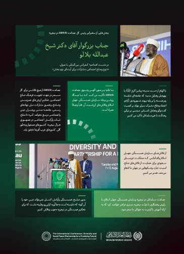 بخش‌هایی از سخنرانی جناب شیخ دکتر عبدالله بلالو، رئیس کل جماعت JIBWIS در جمهوری فدرال نیجریه، در جریان آغاز ابتکار سازمان همبستگی جهان اسلام برای صلح اجتماعی در غرب آفریقا: