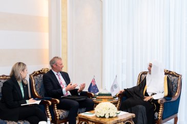 ‏Yang Mulia Sekretaris Jenderal LMD, Ketua Asosiasi Ulama Muslim, Syekh Dr.Mohammed Alissa  , bertemu dengan Yang Mulia Duta Besar Selandia Baru untuk Kerajaan Arab Saudi