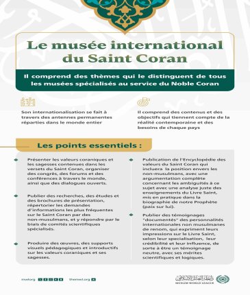 Le Musée International du Saint Coran Un musée distingué pour son contenu, ses objectifs, son public ciblé et sa portée mondiale