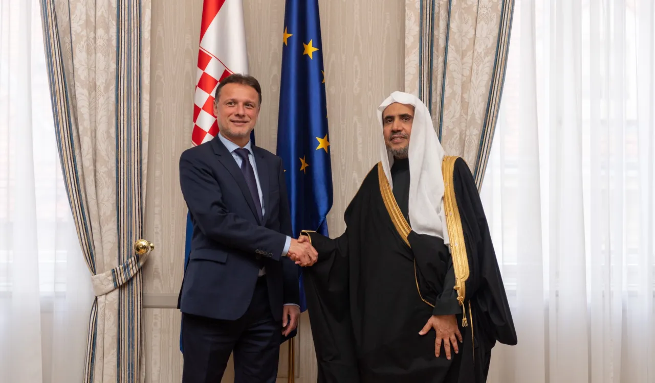 ڈاکٹر محمد العیسی نے کروشیا پارلیمنٹ کے اسپیکر سے ملاقات کی