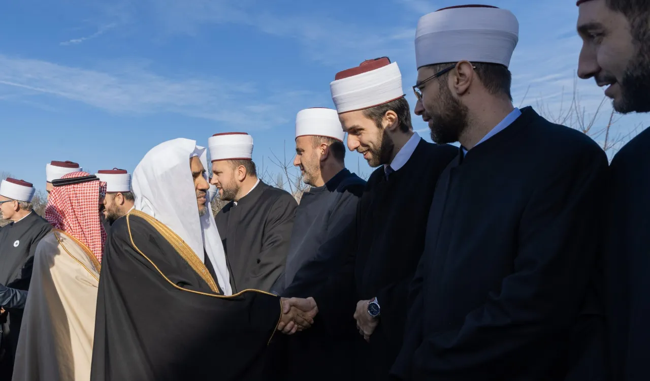 المشيخة الإسلامية وعمدة زغرب ووسائل الإعلام في كرواتيا أثناء احتفائهم اليوم بلقاء معالي الشيخ د.محمد العيسى