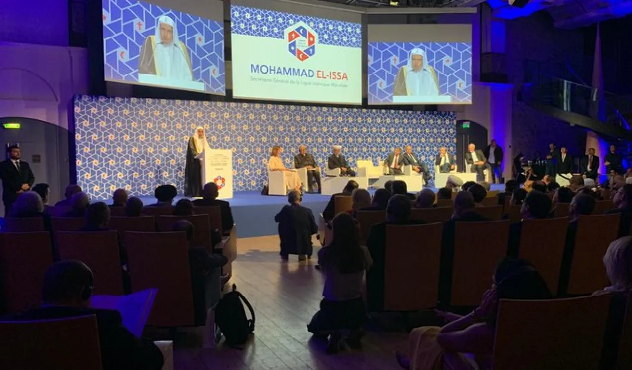 HE Dr. Mohammad Alissa at today's Paris International Conference for Peaceand Solidarity CIP2019