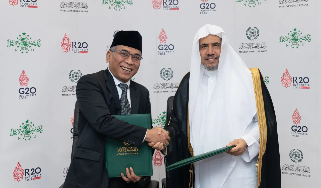 Indonesia’s "Nahdlatul Ulama" chooses the Secretary General of the Muslim World League as a co-chair of the "first religious summit" to be adopted within the work of (G20)
