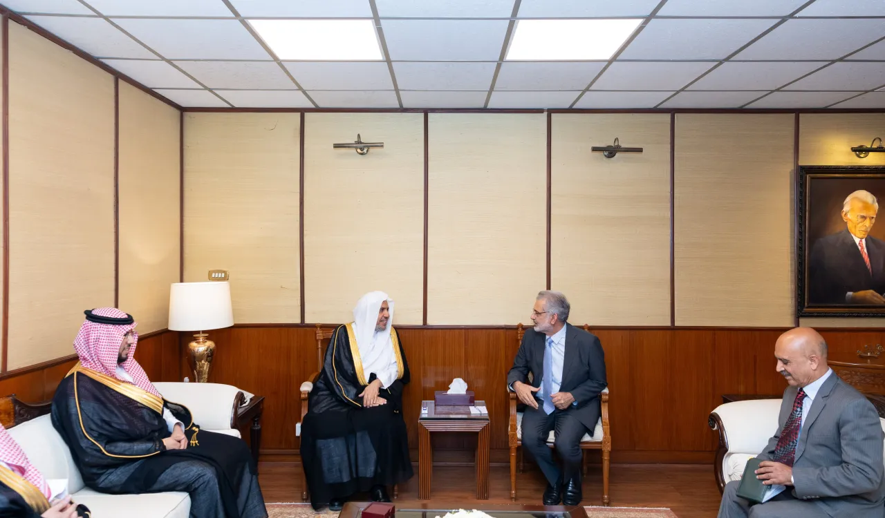 His Excellency Mr. Faez Isa, Chief Justice of the Supreme Court of the Islamic Republic of Pakistan, welcomed His Excellency Sheikh Dr. Mohammed Alissa, Secretary-General and Chairman of the Organization of Muslim Scholars