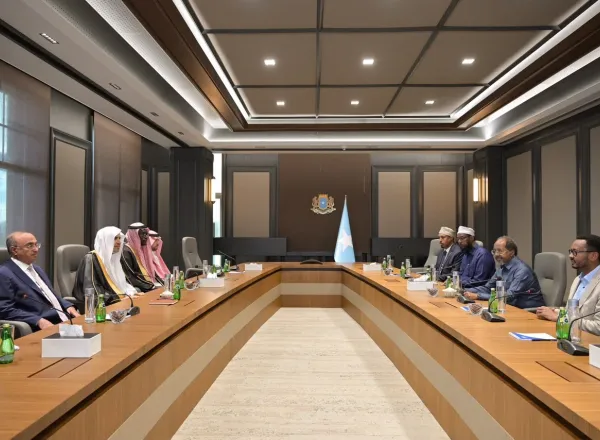 رئيسُ جمهورية الصومال الفيدرالية يستقبل أمينَ عام رابطة العالم الإسلامي