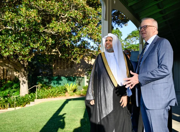 Le Premier ministre australien reçoit le Secrétaire général de la Ligue islamique mondiale
