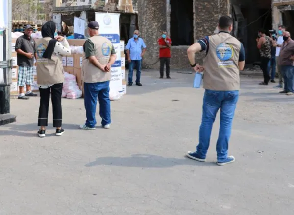 Cette semaine, la LIM a initié la première phase de son plan de secours au Liban, par une distribution de paniers repas, aux personnes touchées par l’explosion du Port Beyrouth.