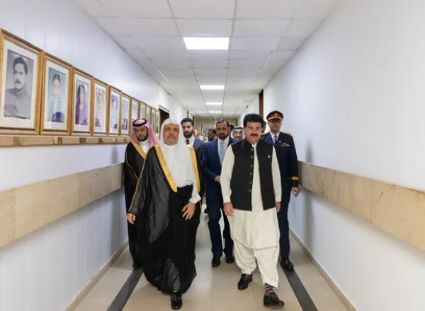 ‏Le président du Sénat du Pakistan Muhammad Sadiq Sanjrani rencontre Mohammad Alissa