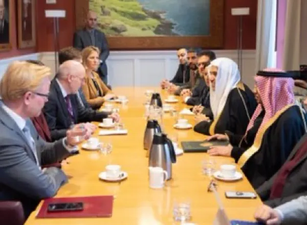 HE Dr. Mohammad Alissa met with Steingrímur J. Sigfússon, the Speaker of the Icelandic Parliament and discussed the importance of. peaceful coexistence among religions at Althingi, the oldest surviving parliament in the world