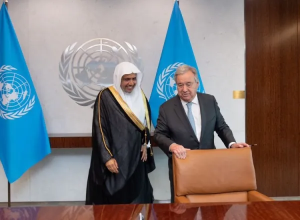 The Secretary-General of the United Nations receives Sheikh Al-Issa and affirms his full support for the efforts of the League
