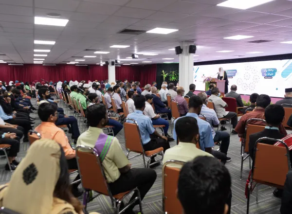 H.E. Dr. Mohammad Alissa gave a lecture at the Maldivian Ministry of Islamic Affairs