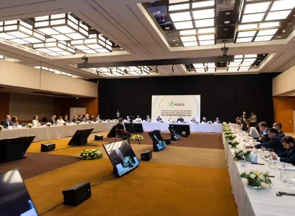 A Genève MohammadAlissa a été l’invité d’honneur du forum «La coopération entre les organisations internationales dans le domaine humanitaire» en présence des plus grands responsables