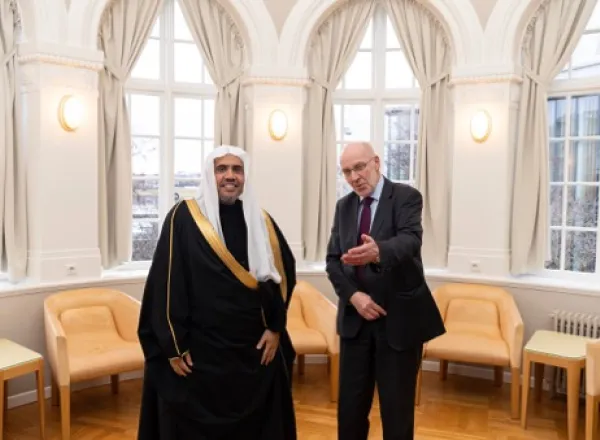 HE Dr. Mohammad Alissa met with Steingrímur J. Sigfússon, the Speaker of the Icelandic Parliament and discussed the importance of. peaceful coexistence among religions at Althingi, the oldest surviving parliament in the world