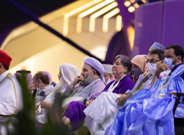 الشيخ د. محمد العيسى‬⁩ متحدثاً رئيساً في حفل افتتاح المنتدى العالمي لتعزيز السِّلْم المنعقد في اكسبو 2020 دبي