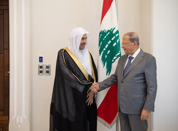 الرئيس اللبناني يستقبل الأمين العام لرابطة العالم الإسلامي