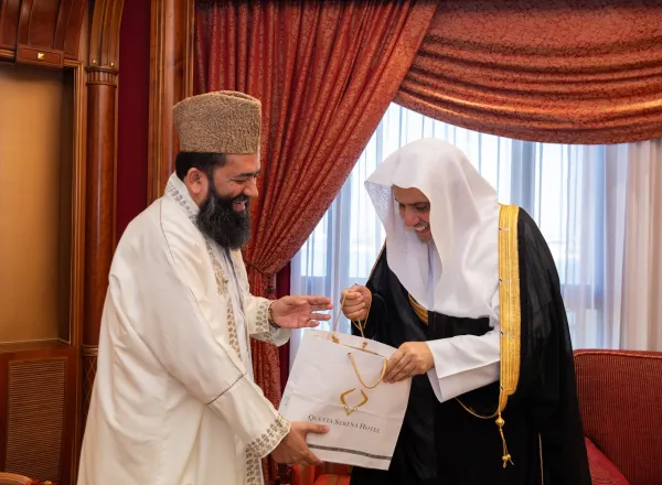 Le Secrétaire général de la LIM, Président de l'Organisation des savants musulmans, cheikh Mohammed Al-Issa