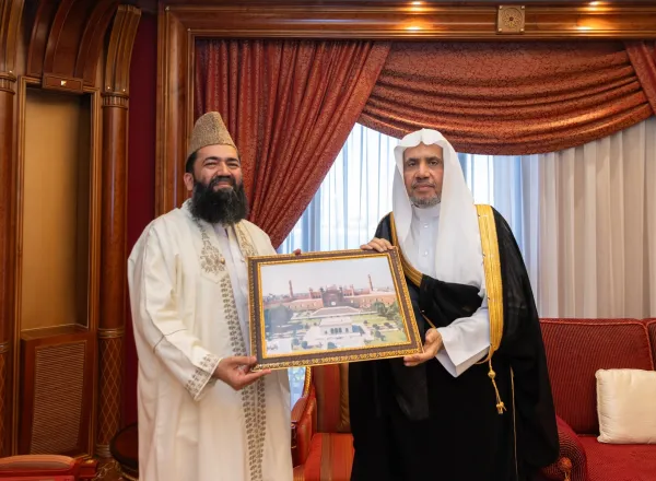 Le Secrétaire général de la LIM, Président de l'Organisation des savants musulmans, cheikh Mohammed Al-Issa