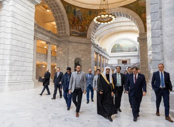 ‏معالي الشيخ د. ⁧‫محمد العيسى‬⁩ يلبي دعوة رسمية لزيارة ولاية يوتا الأميركية