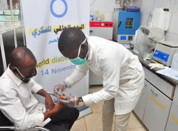 The Muslim World League organized free healthcare screenings and trainings for providers at the various hospitals