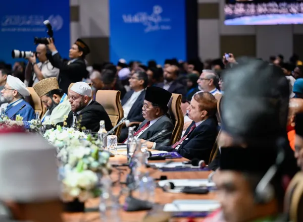صور من القمة الدولية الثالثة للقيادات الدينية، بمشاركة معالي الأمين العام، رئيس هيئة علماء المسلمين، فضيلة الشيخ د. ⁧‫محمد العيسى‬⁩ ‬⁩ متحدثا رئيسيا في حفل الافتتاح