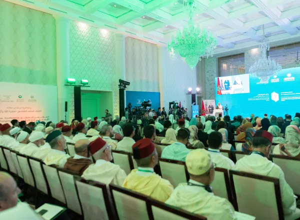 برعاية جلالة ملك المغرب وبتعاون بين رابطة العالم الإسلامي والرابطة المحمدية لعلماء المغرب   د. العيسى يدشن المؤتمر الدولي "الايمان في عالم متغير"
