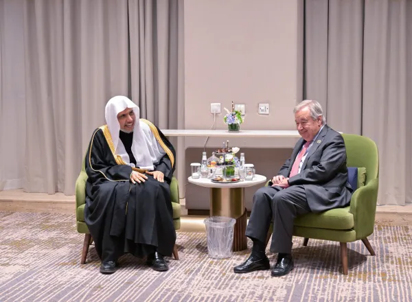 Le Secrétaire général de la Ligue islamique mondiale rencontre le Secrétaire général des Nations Unies