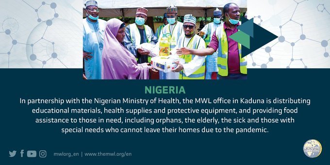 The MWL is providing food assistance in Nigeria