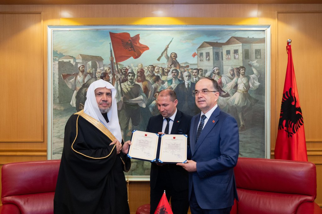 Dr. Al-Issa was granted the highest honor of the Albanian Republic, 'The State Order for World-Renowned Spiritual Figures':