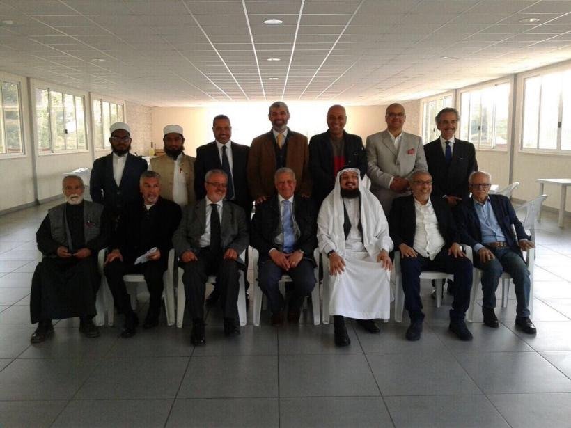 Le directeur du bureau de la LIM à Rome D. Sarhan lors de la seconde réunion des responsables musulmans sur le dialogue et la cohabitation